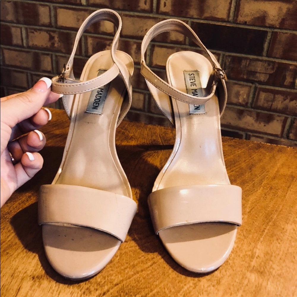 Tan nude high heels